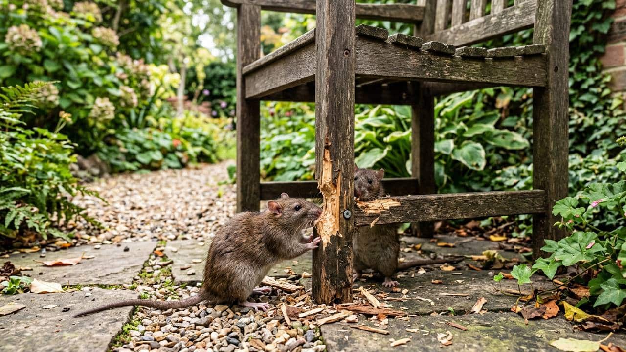 Ratten fressen deine Gartenmöbel? So schützt du teure Holzterrasse und Möbel vor Nagern 2026